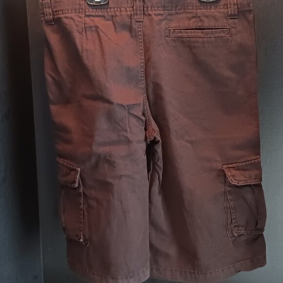 Cherokee Dark Brown Cargo Shorts - Big Boys Size 16 - Picture 2 of 3